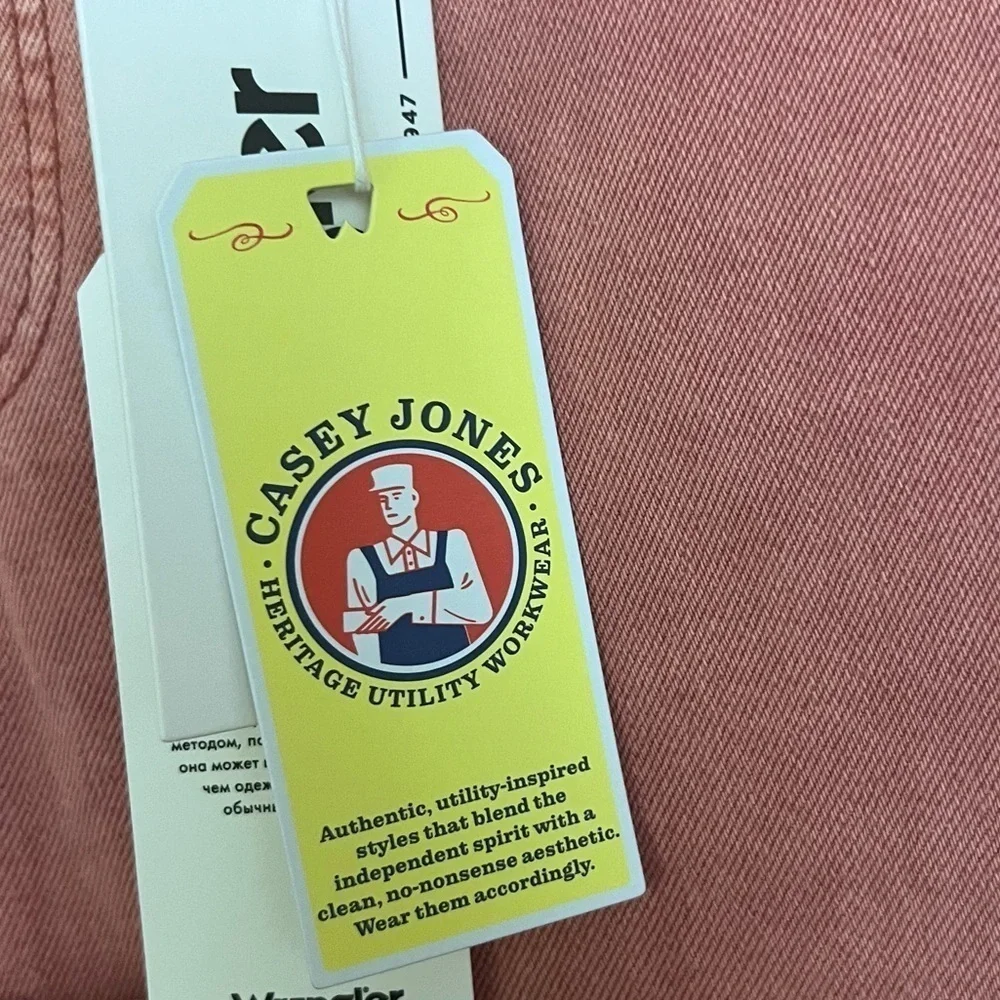 Wrangler Casey Jones Chino Pants in Mineral Pink NWT 28 - Picture 8 of 11